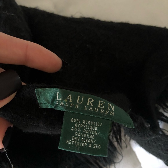 Ralph Lauren Black Scarf - Picture 2 of 2